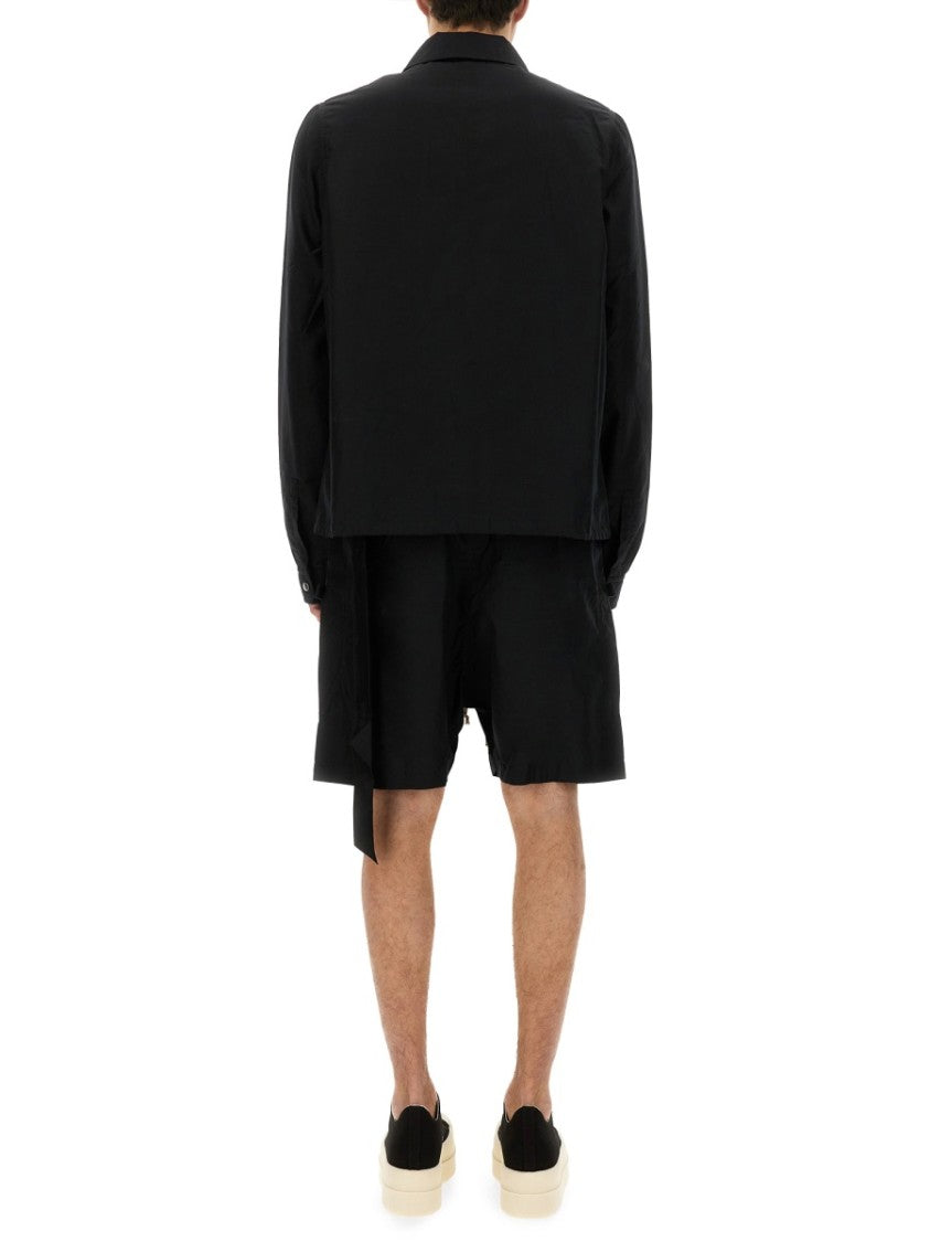 Drkshdw By Rick Owens Buttoned Jacket With Design
