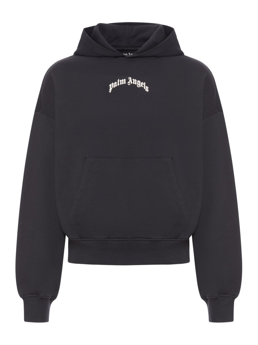 Palm Angels Logo Hoodie – Black
