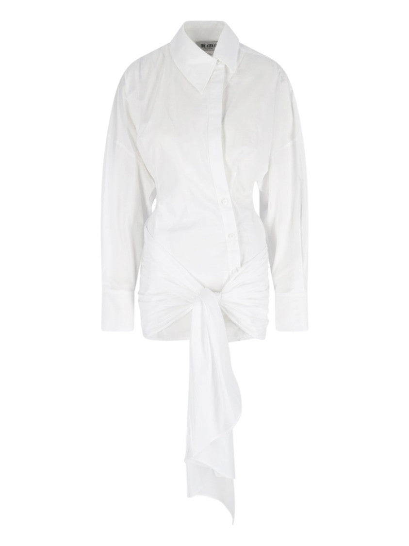 The Attico Mini Chemisier Dress – White