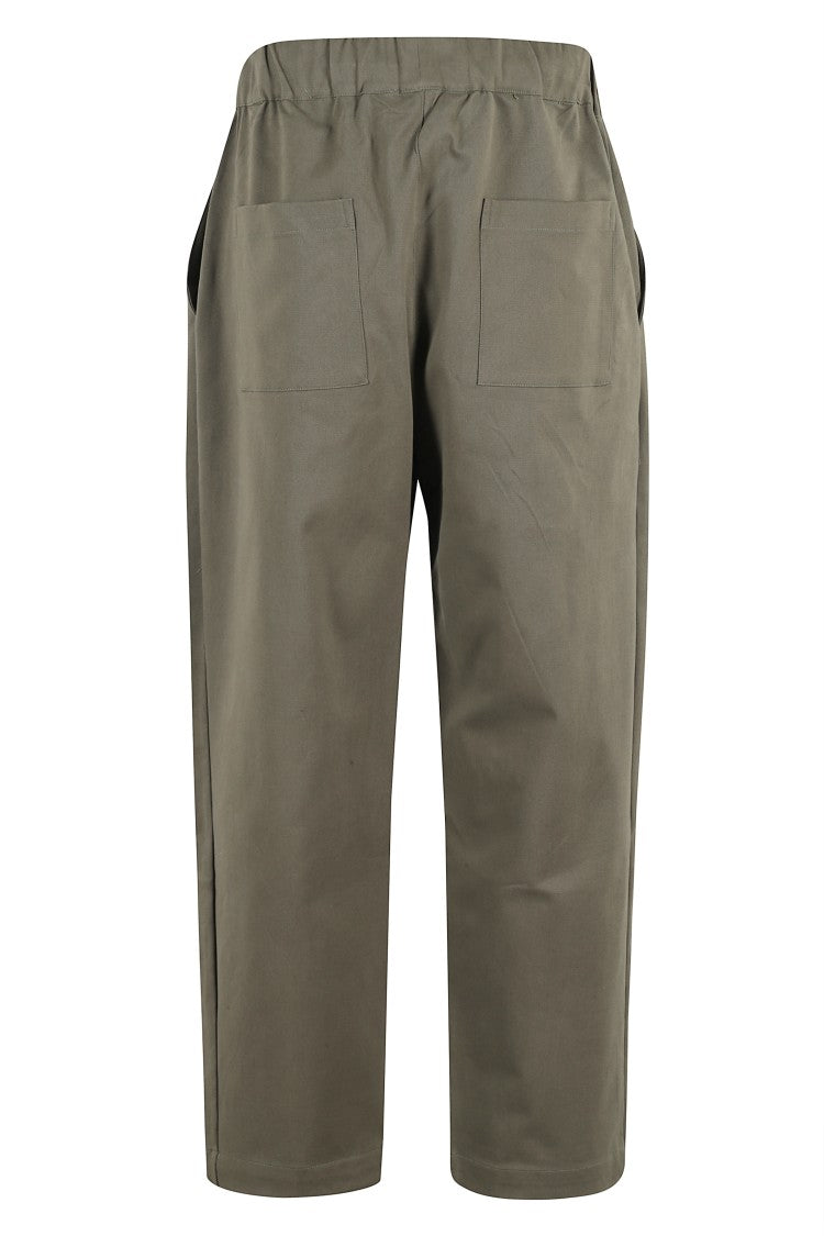 A Paper Kid Gabardine-Patterned Relaxed Fit Pants