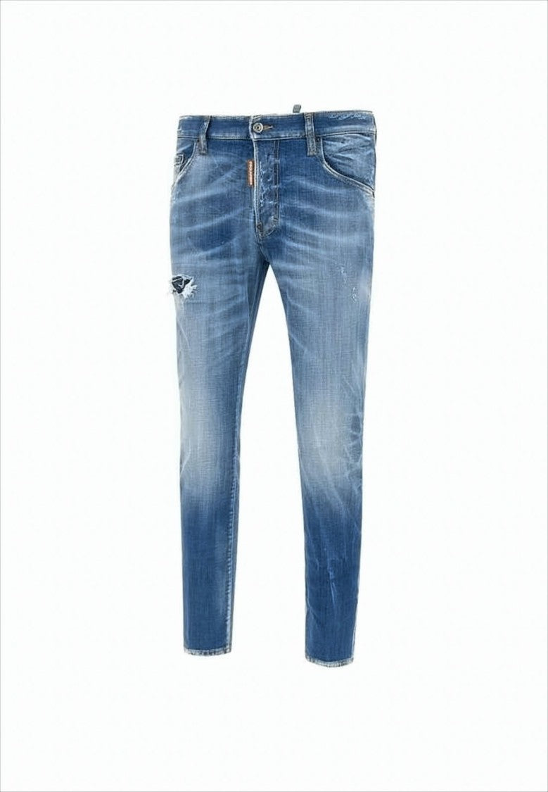 Dsquared2 Slim-Fit Distressed Denim Pants