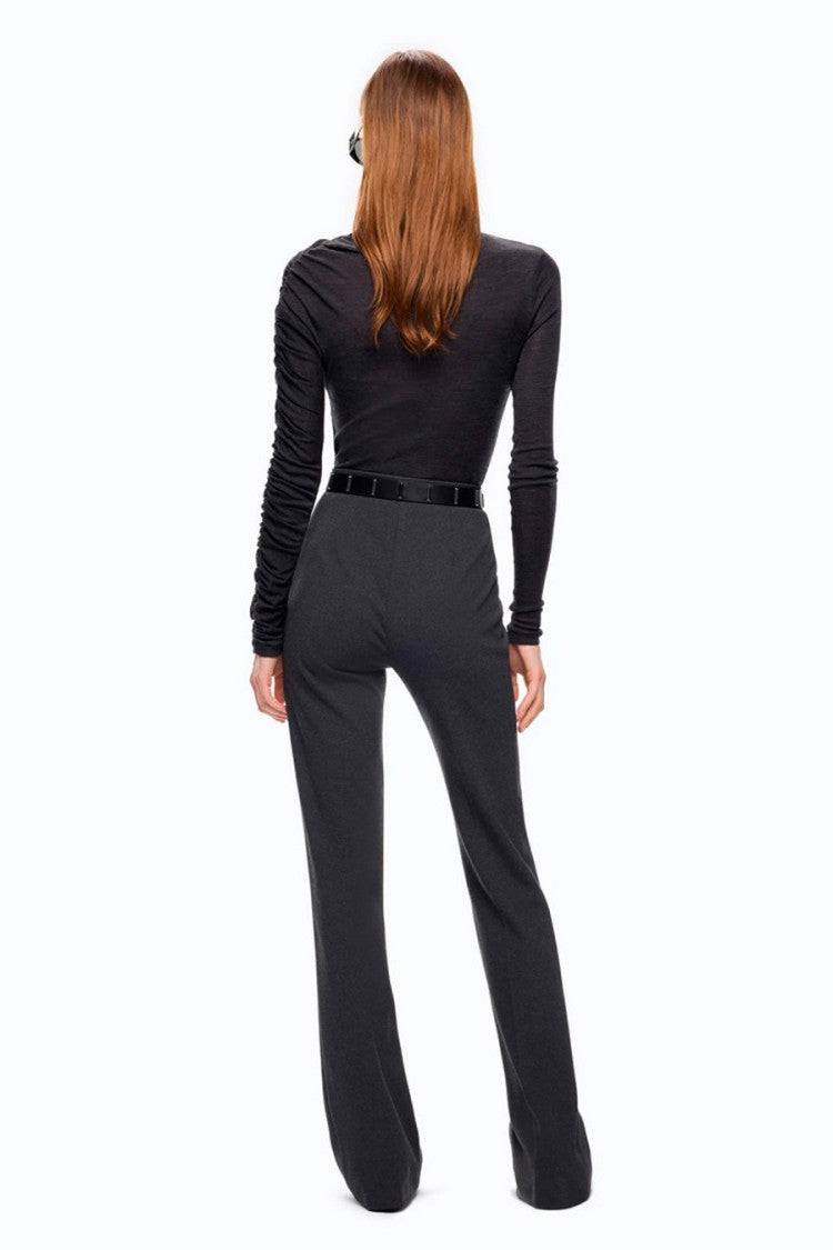 Pinko Grey Slim Flared Trousers