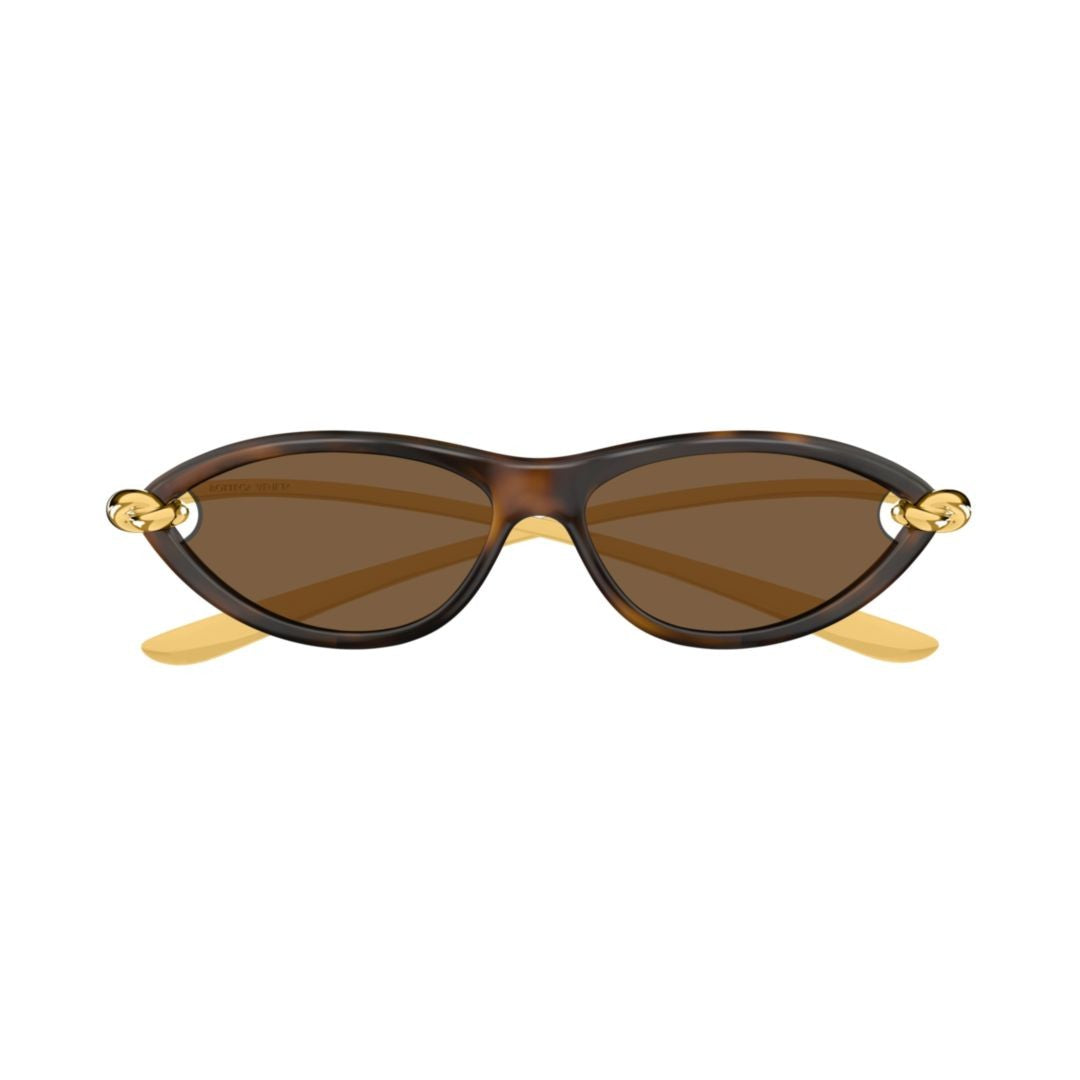 Bottega Veneta Bv1390s Cat-Eye Tortoiseshell Sunglasses