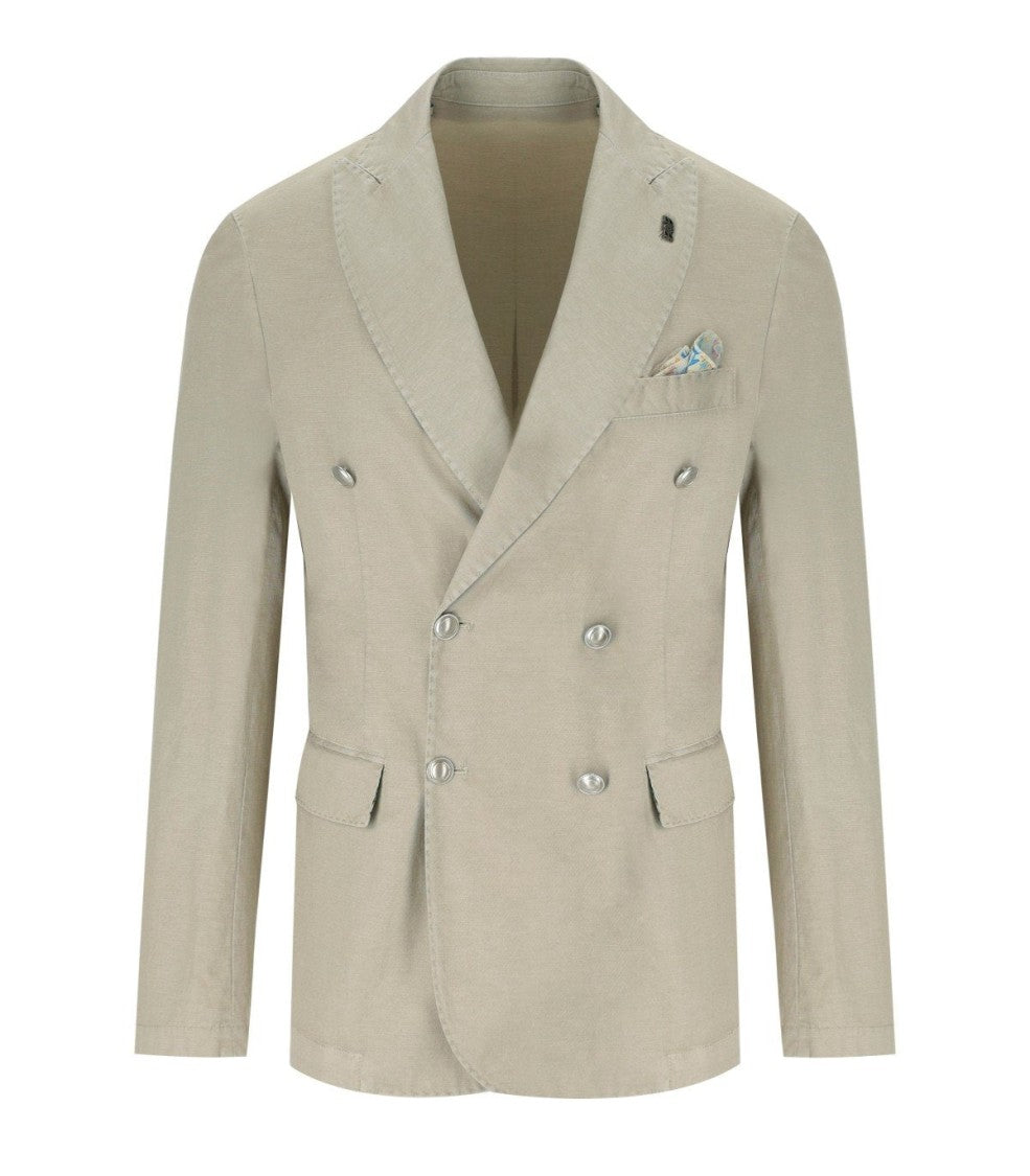 Bob Jamie Beige Double-Breasted Jacket