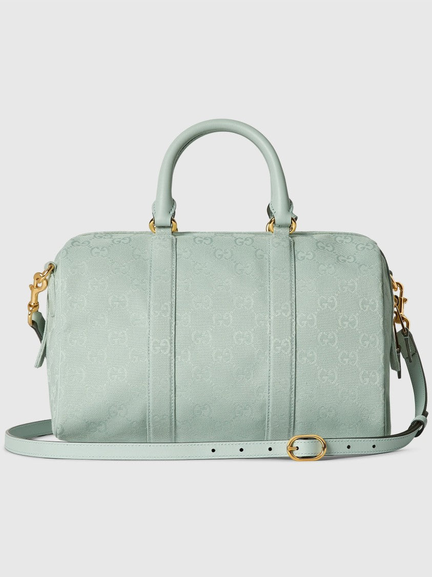 Gucci Ice Blue Ophidia Structured Monogram Handbag