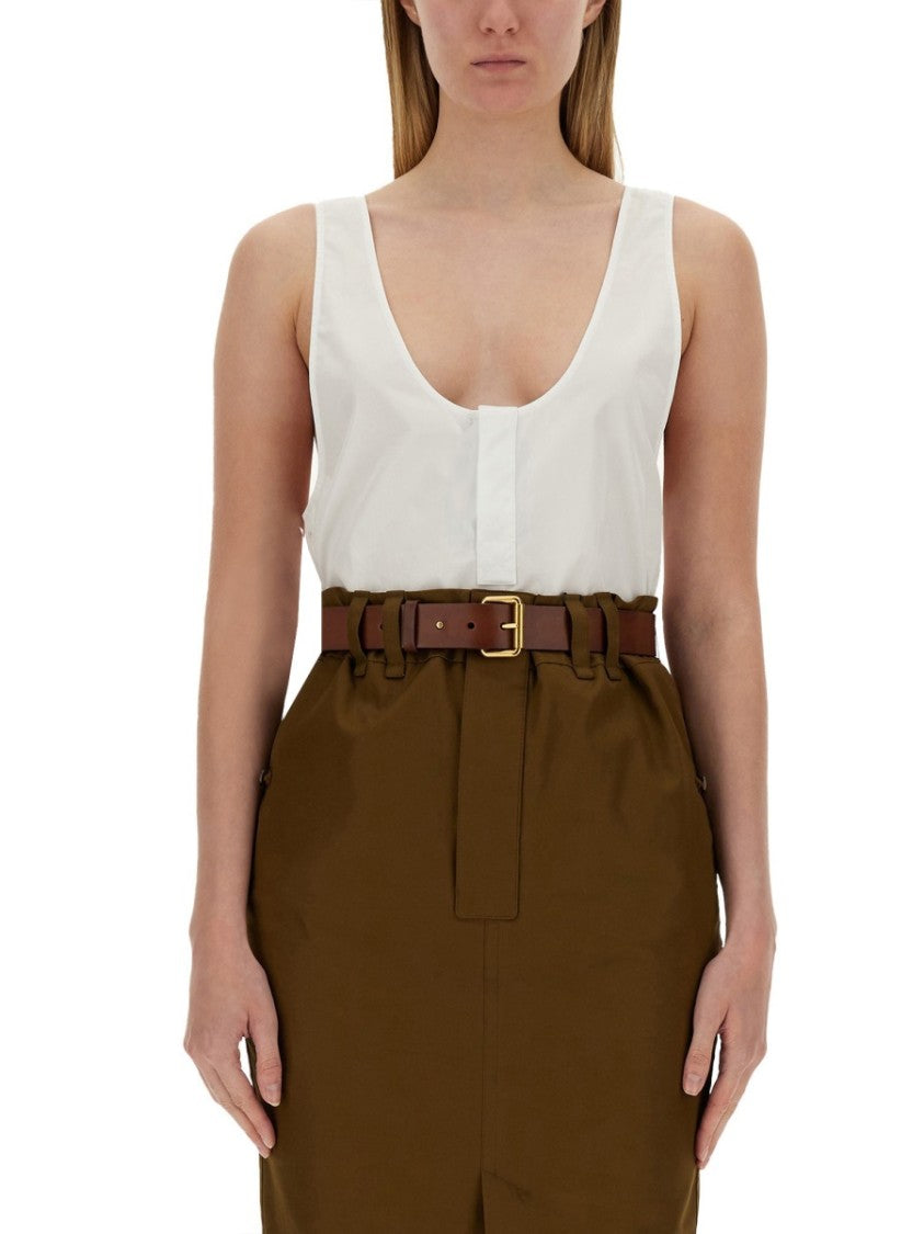 Saint Laurent Henley Dinghy Midi Dress