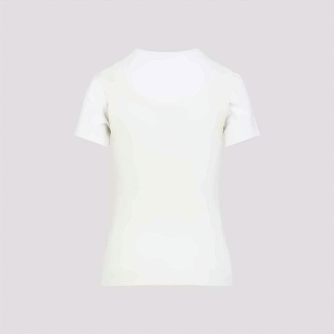 Acne Studios Layered White Cotton Tee With Cream Tank And Logo