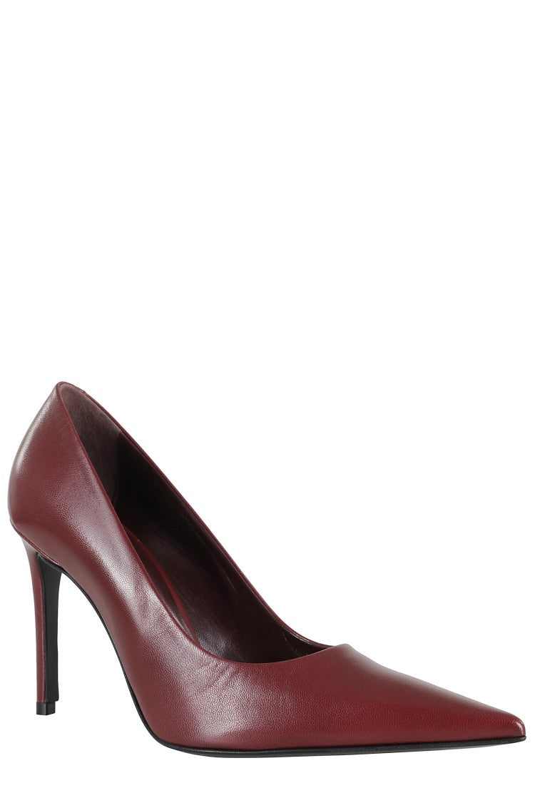 Giampaolo Viozzi Pointed-Toe Mid-Heel Pumps In 100% Leather