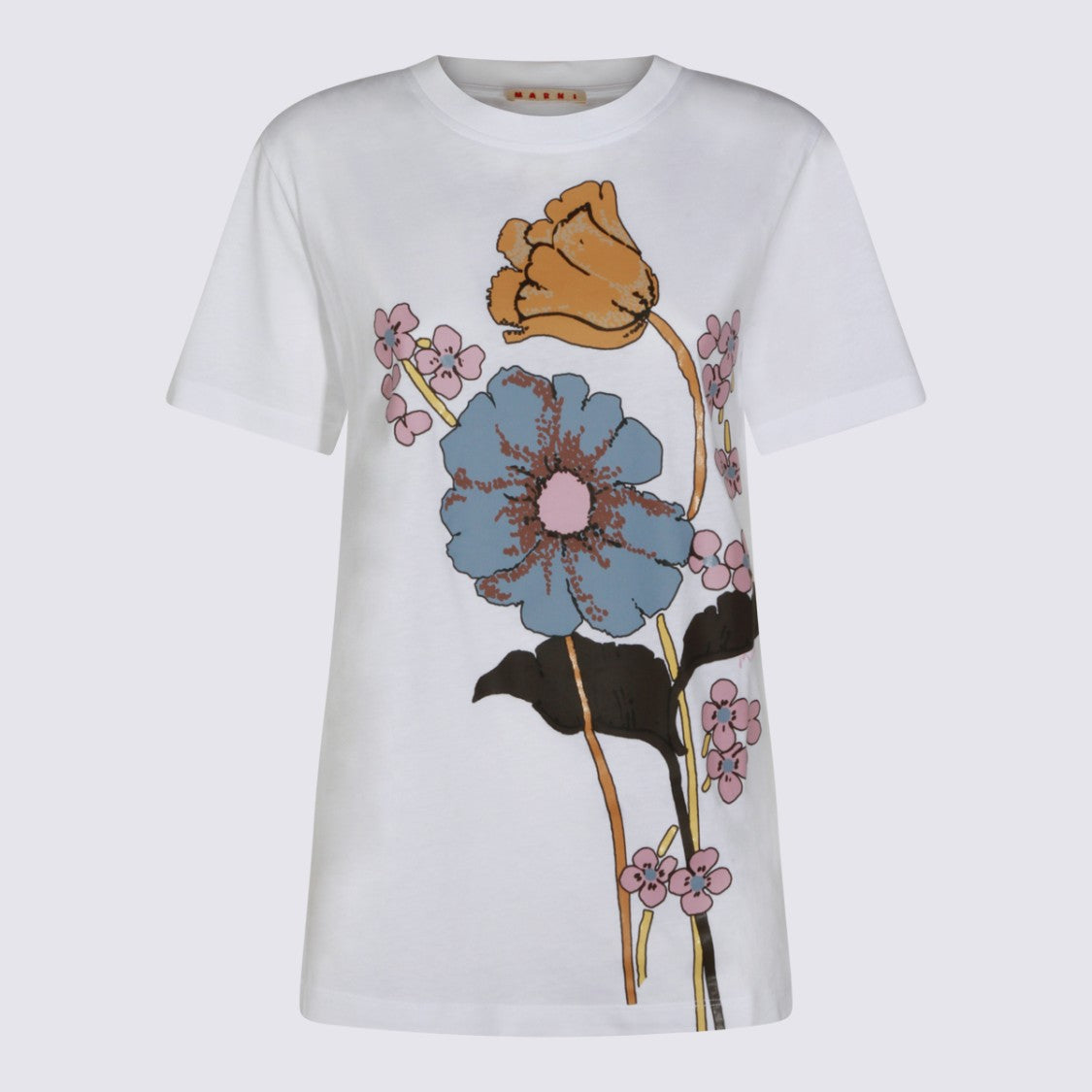 Marni Lily White Cotton T-Shirt