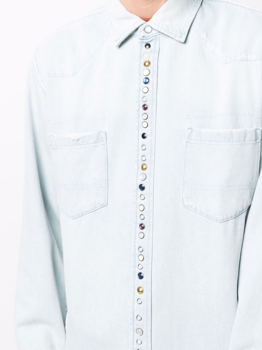 Golden Goose Bleached Studded Shirt