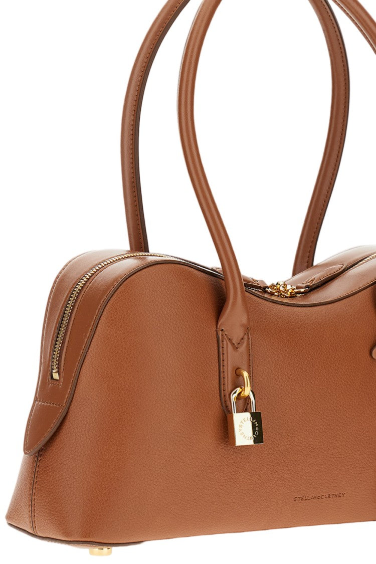 Stella Mccartney Structured Shoulder Bag In Grape-Based Leather