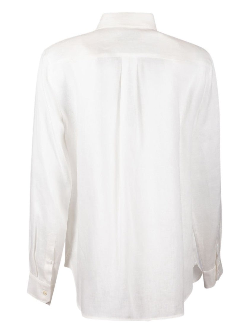 Max Mara Silk Long-Sleeve Shirt