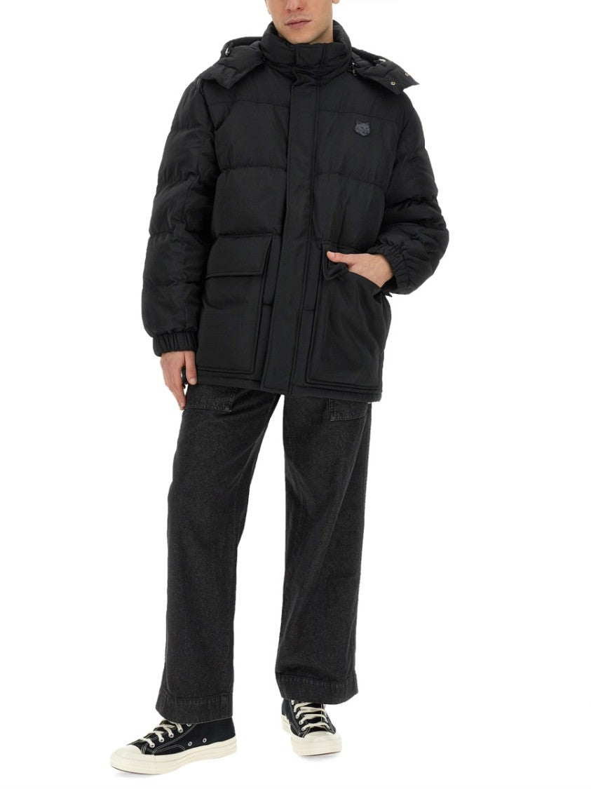 Maison Kitsuné Oversized Puffy Jacket With High Collar