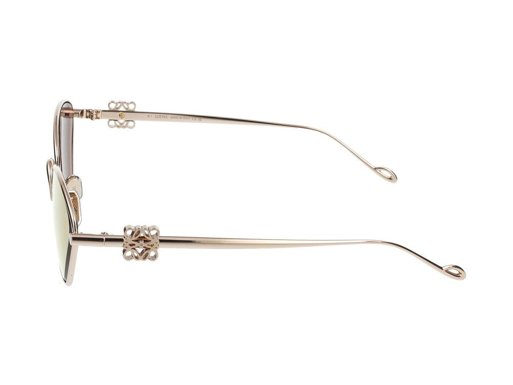 Loewe Lw40115u Angular Metallic Finish Sunglasses