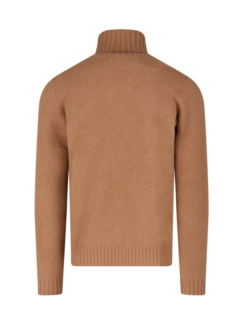 Drumohr Turtleneck Sweater – Brown