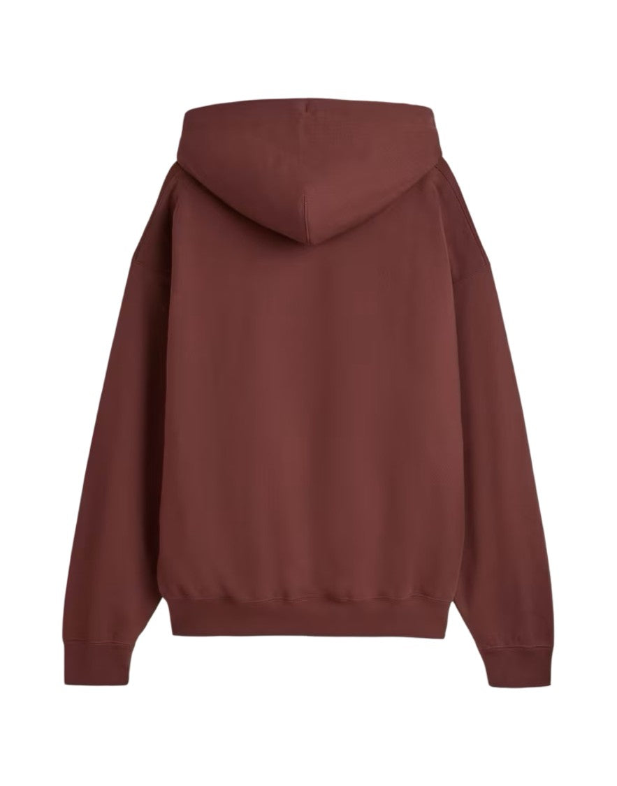 Y-3 Relaxed Fit Deep Brown Hoodie