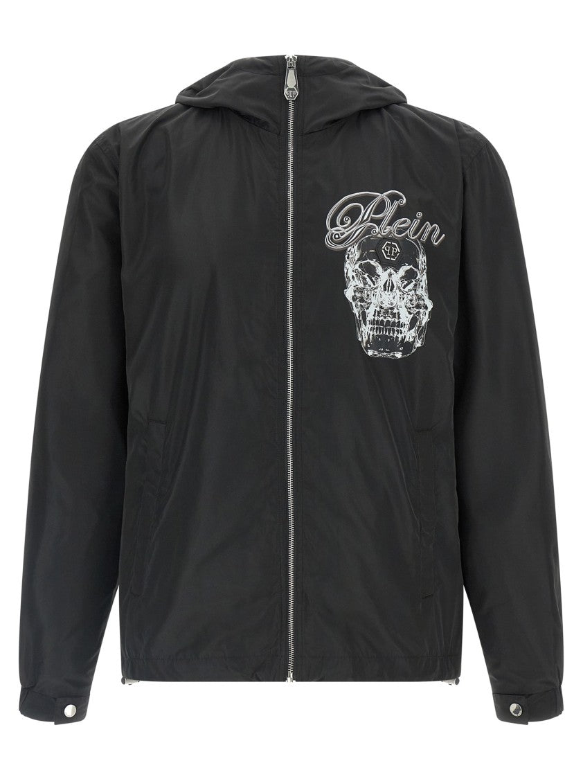 Philipp Plein 'Glass Skull' Anorak