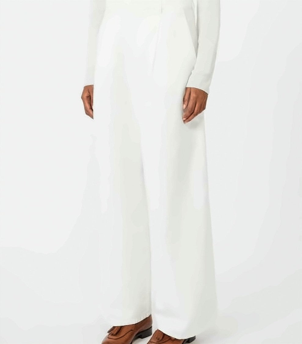 Max Mara Straight-Leg Pants With High Waist And Pleated Front