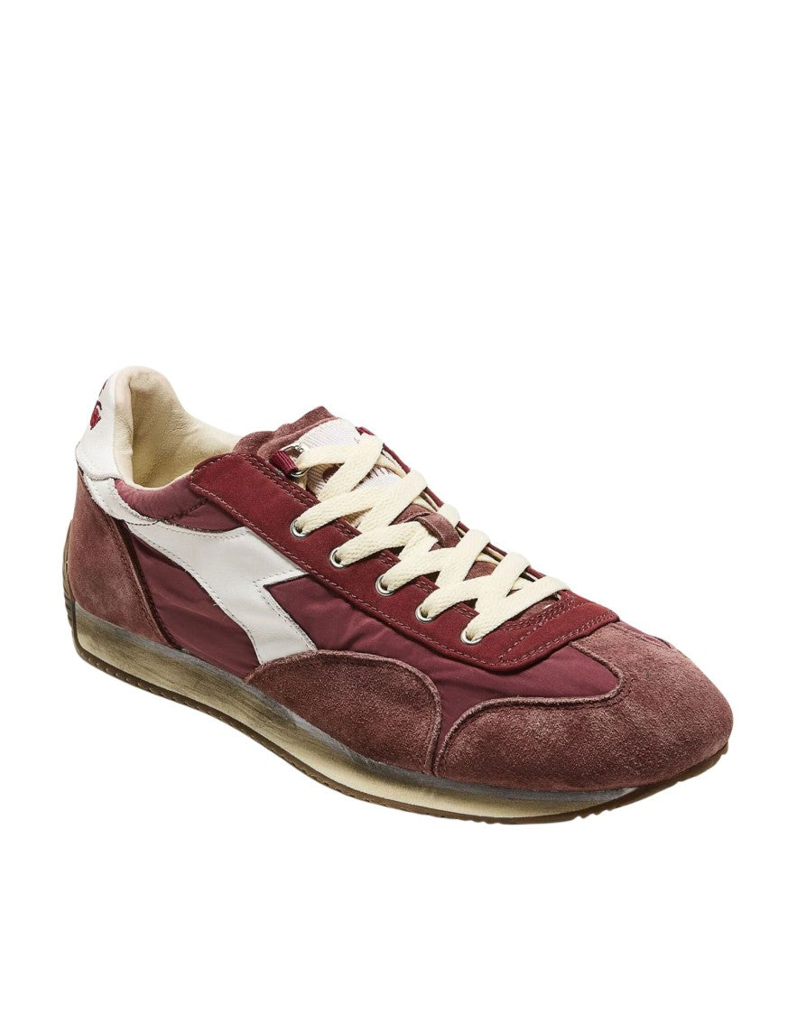 Diadora Heritage Andorra White Equipe Vela Sw Canvas Suede Low-Top Sneakers