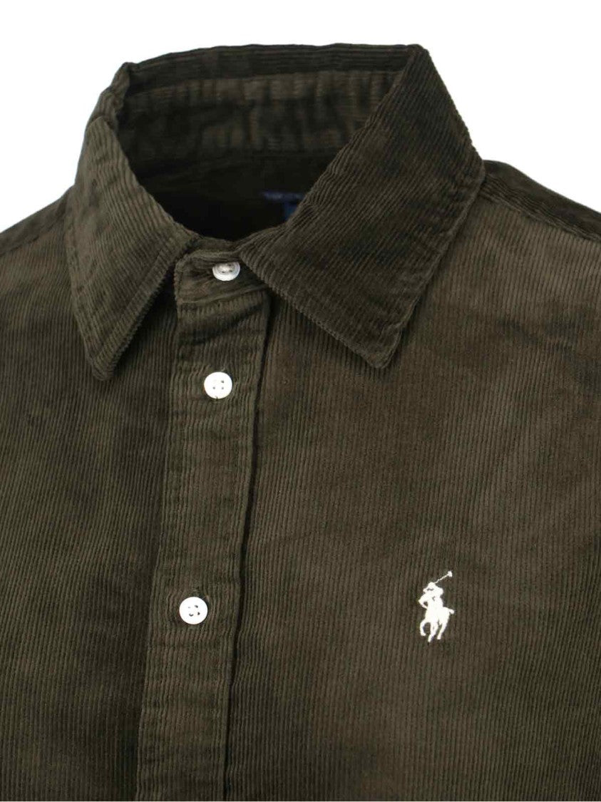 Polo Ralph Lauren Corduroy Logo Shirt – Green