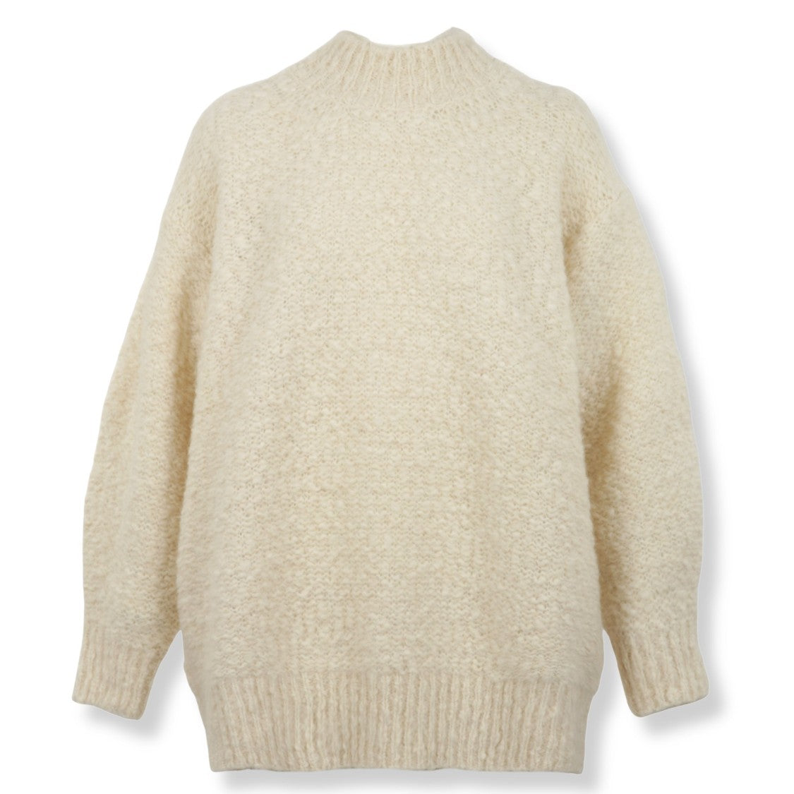 Isabel Marant Textured Knit Oversized Pullover With Ribbed Edges