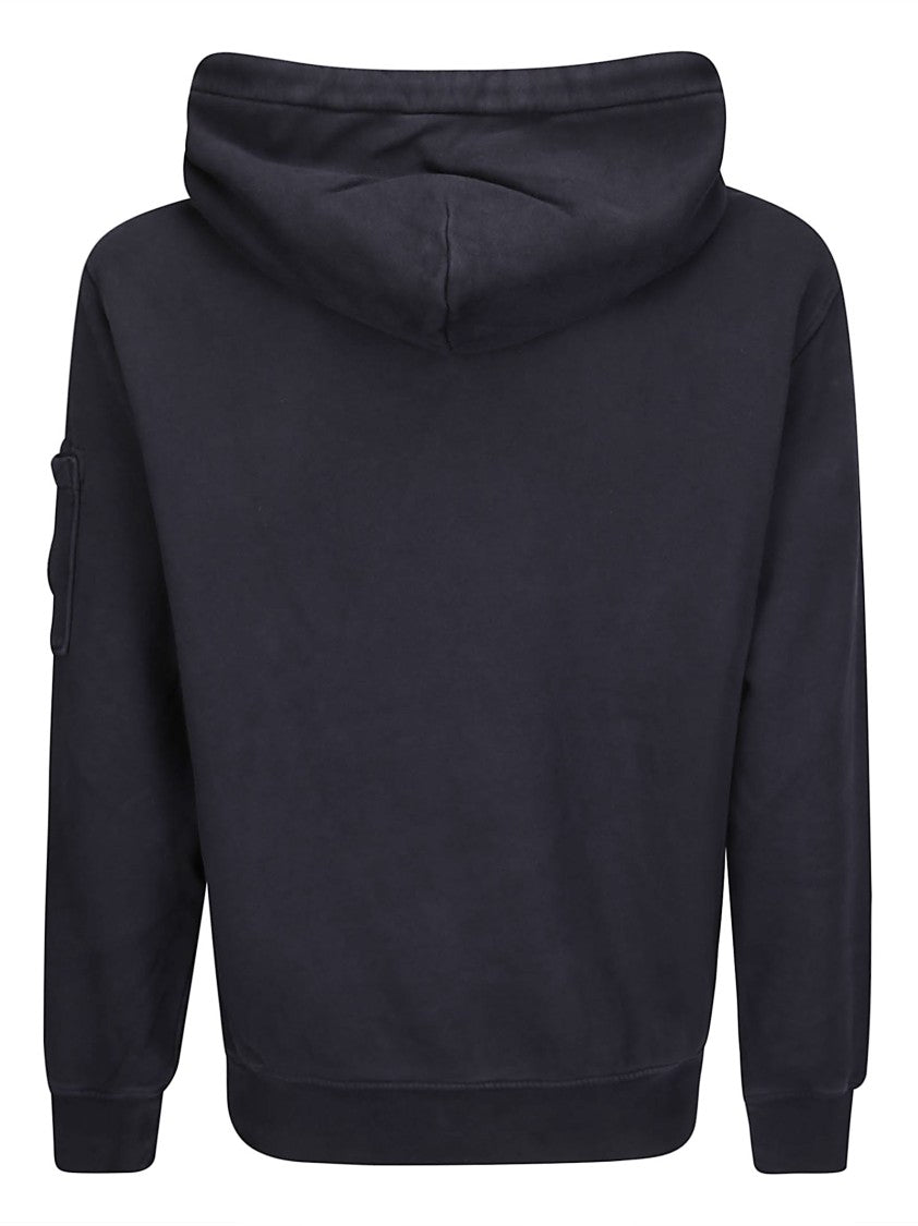 C.P. Company Sweatshirts Sweat Hooded In Brushed Emerized Diago