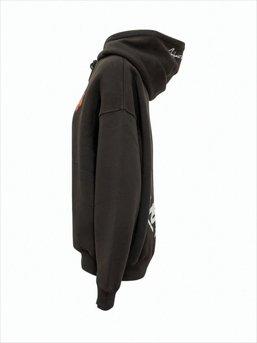 Kenzo Relaxed Fit Cotton Hoodie With Bold Graphic Elements