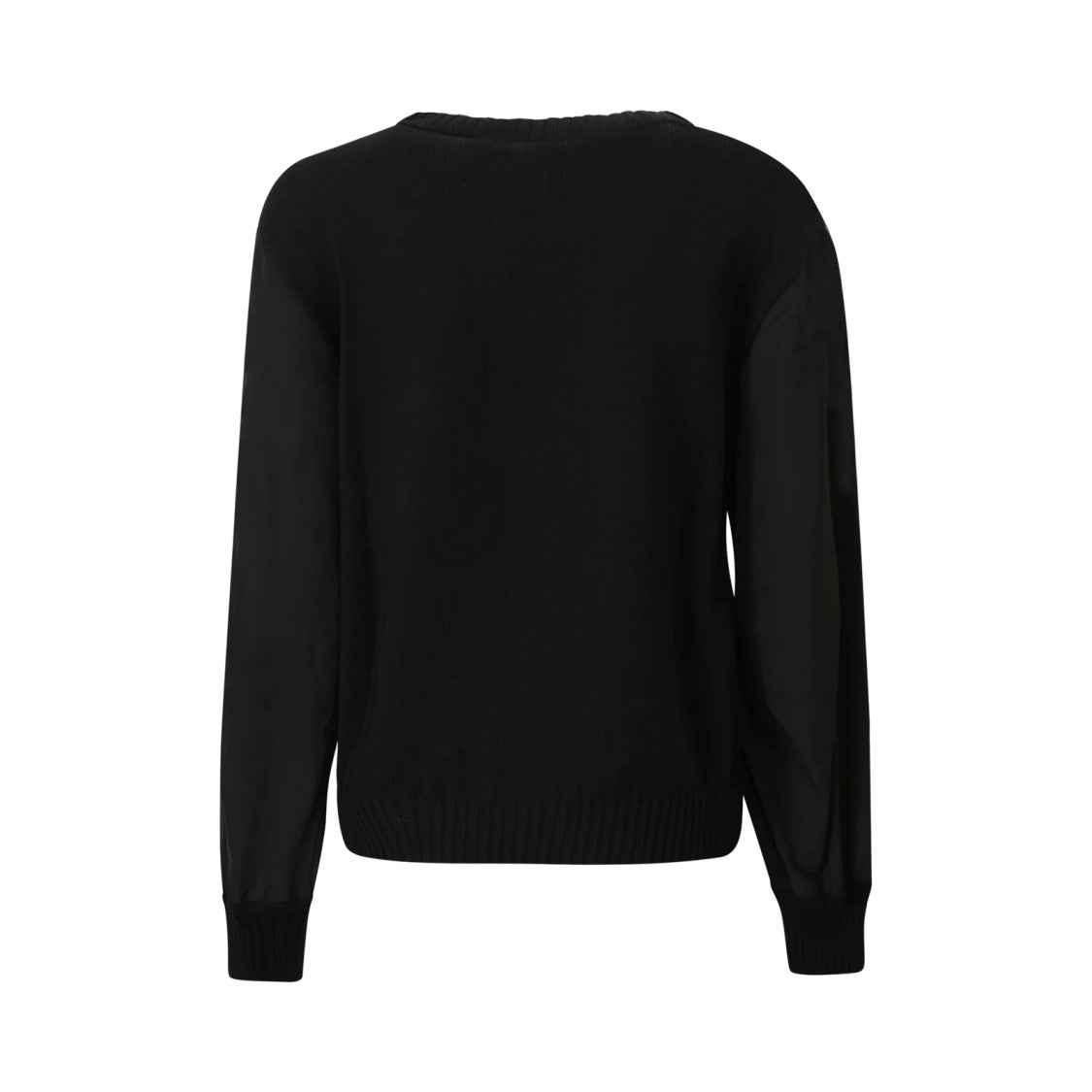 Max Mara Gabarra Mm Long-Sleeved Top With Sheer Sleeves