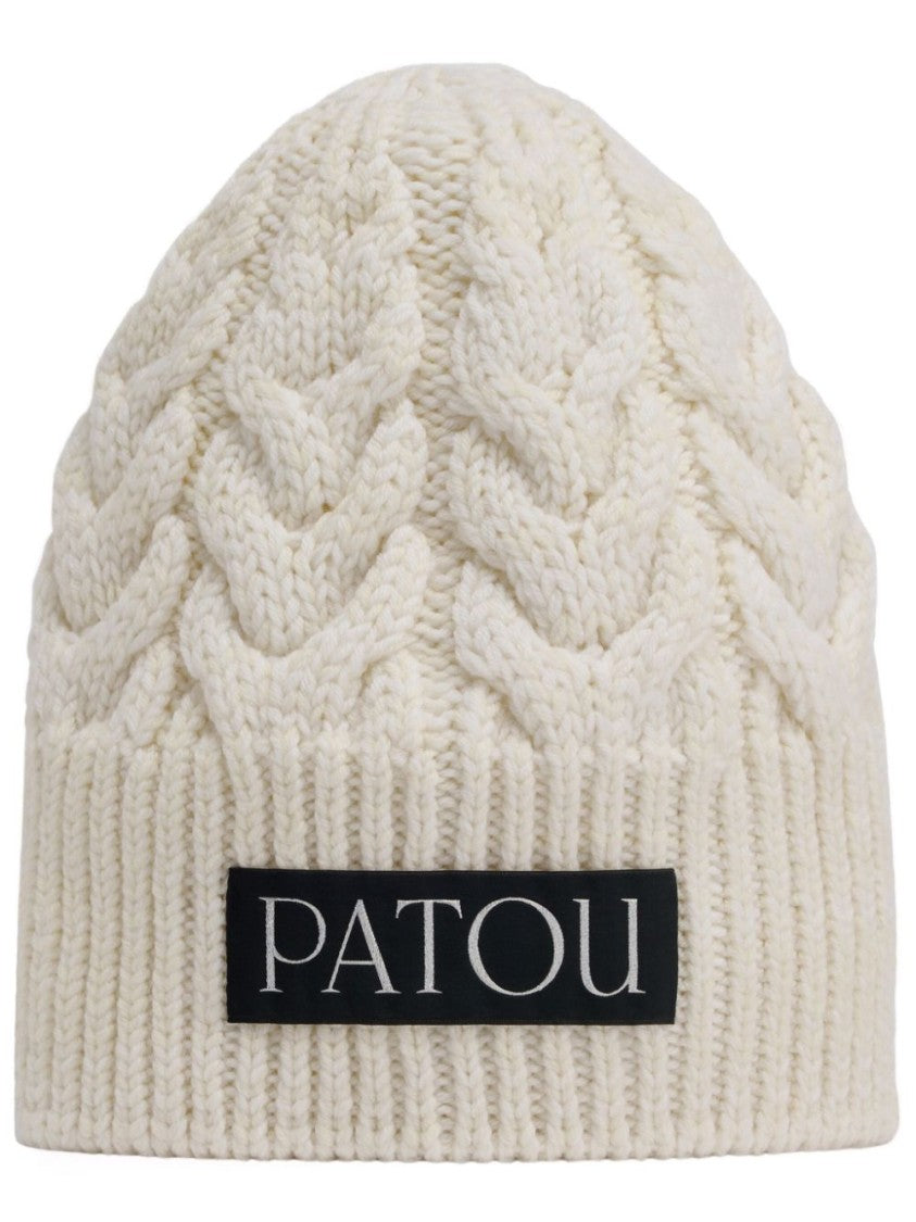 Patou Cable Knit Merino Wool Hat
