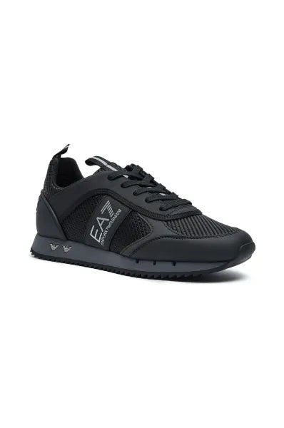 Emporio Armani Black Lace-Up Sneakers