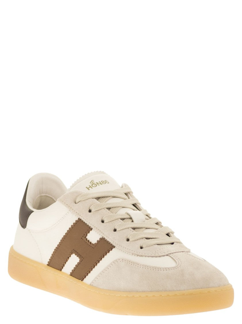 Hogan Retro-Inspired Leather And Suede Trainers
