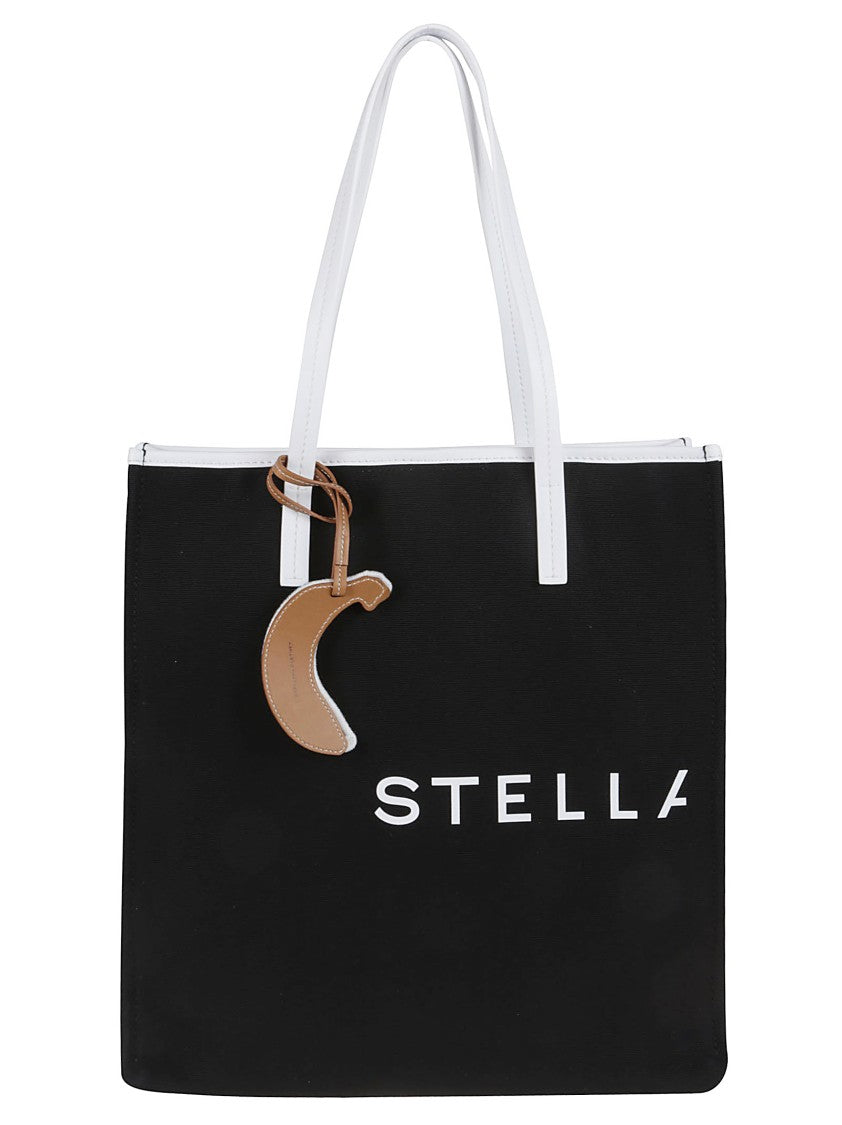 Stella Mccartney Black Eco Canvas Tote Bag
