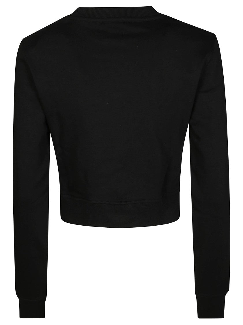 Diesel Cropped Sweatshirt With Distinctive Logo Detail