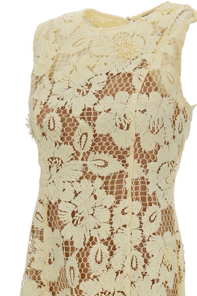 Self-Portrait Crochet Lace Midi Dress