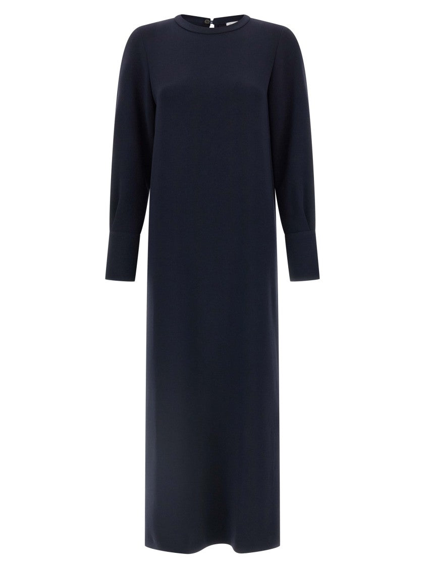 Alberto Biani Long Cady Tunic Dress With Teardrop Cut-Out