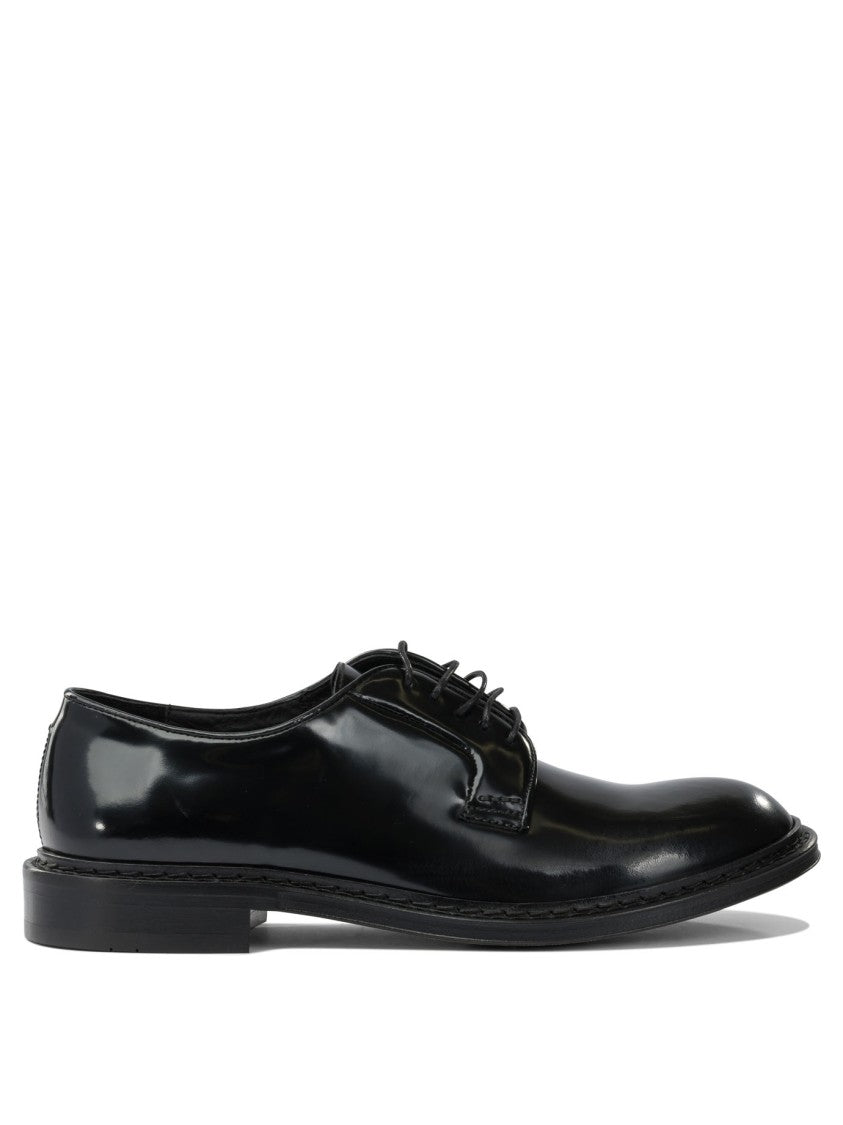 Sturlini Polished Leather Lace-Up Shoes With Classic Design
