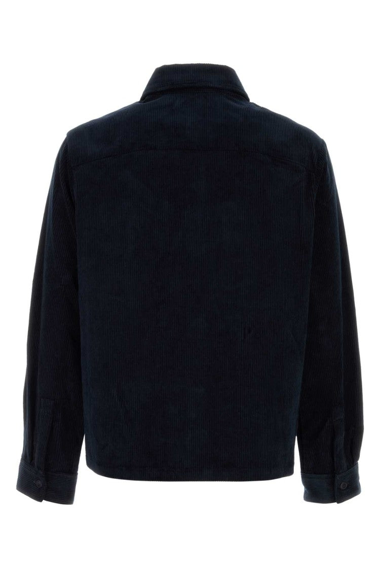 A.P.C. Dark Blue Corduroy Leon Shirt