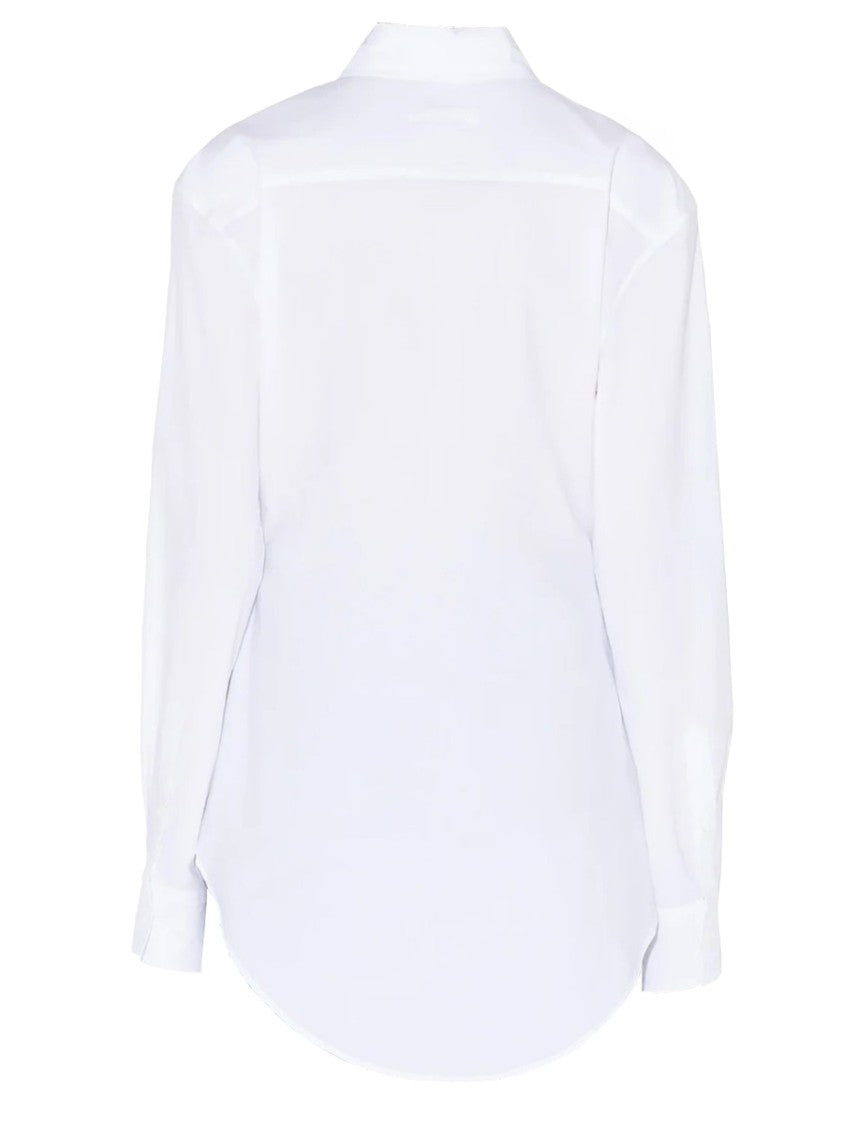 Jean Paul Gaultier White Scanned Bra Graphic Cotton Shirt