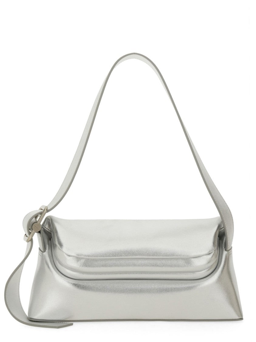 Osoi "Brot" Silver Cow Leather Shoulder Bag