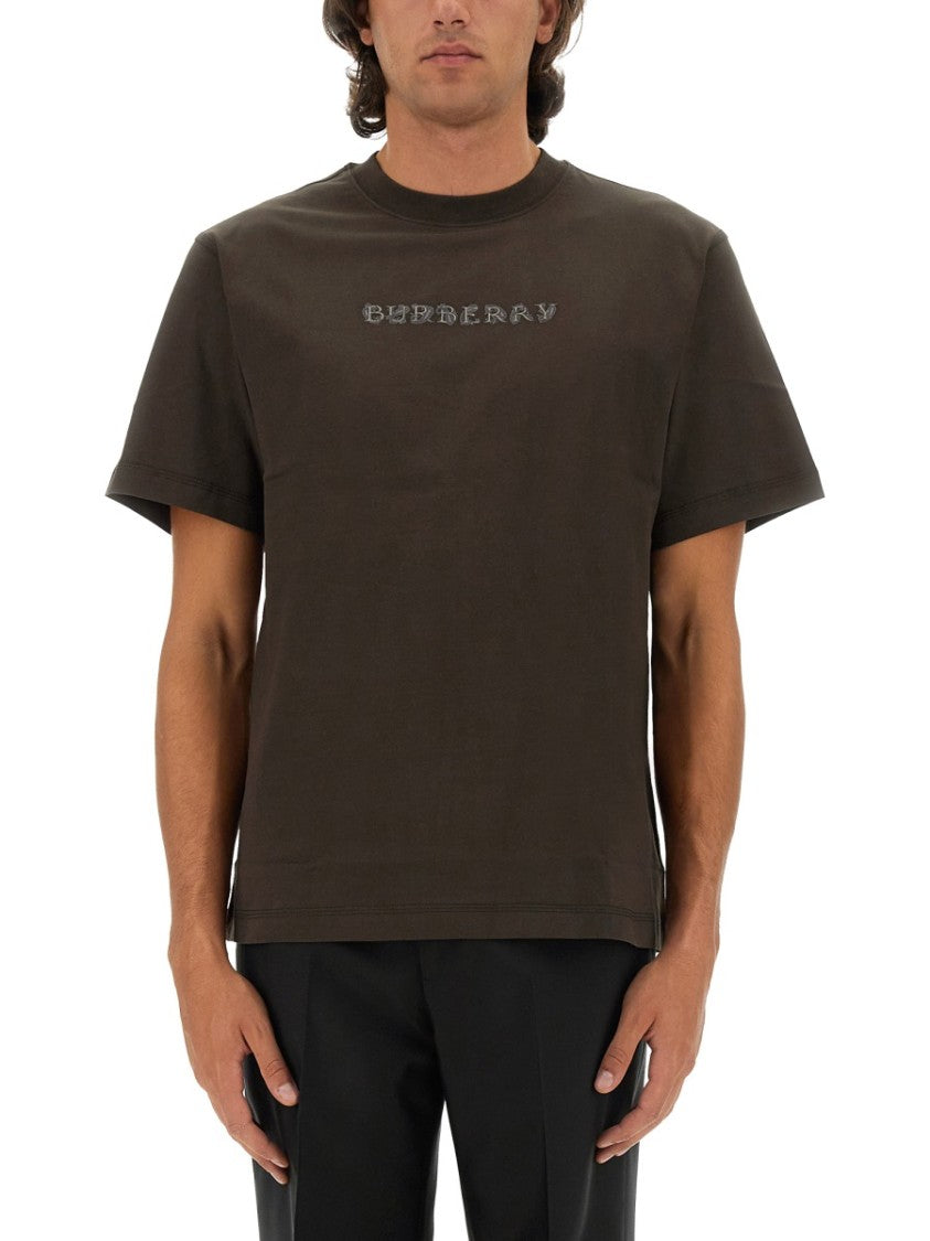 Burberry Brown Cotton T-Shirt