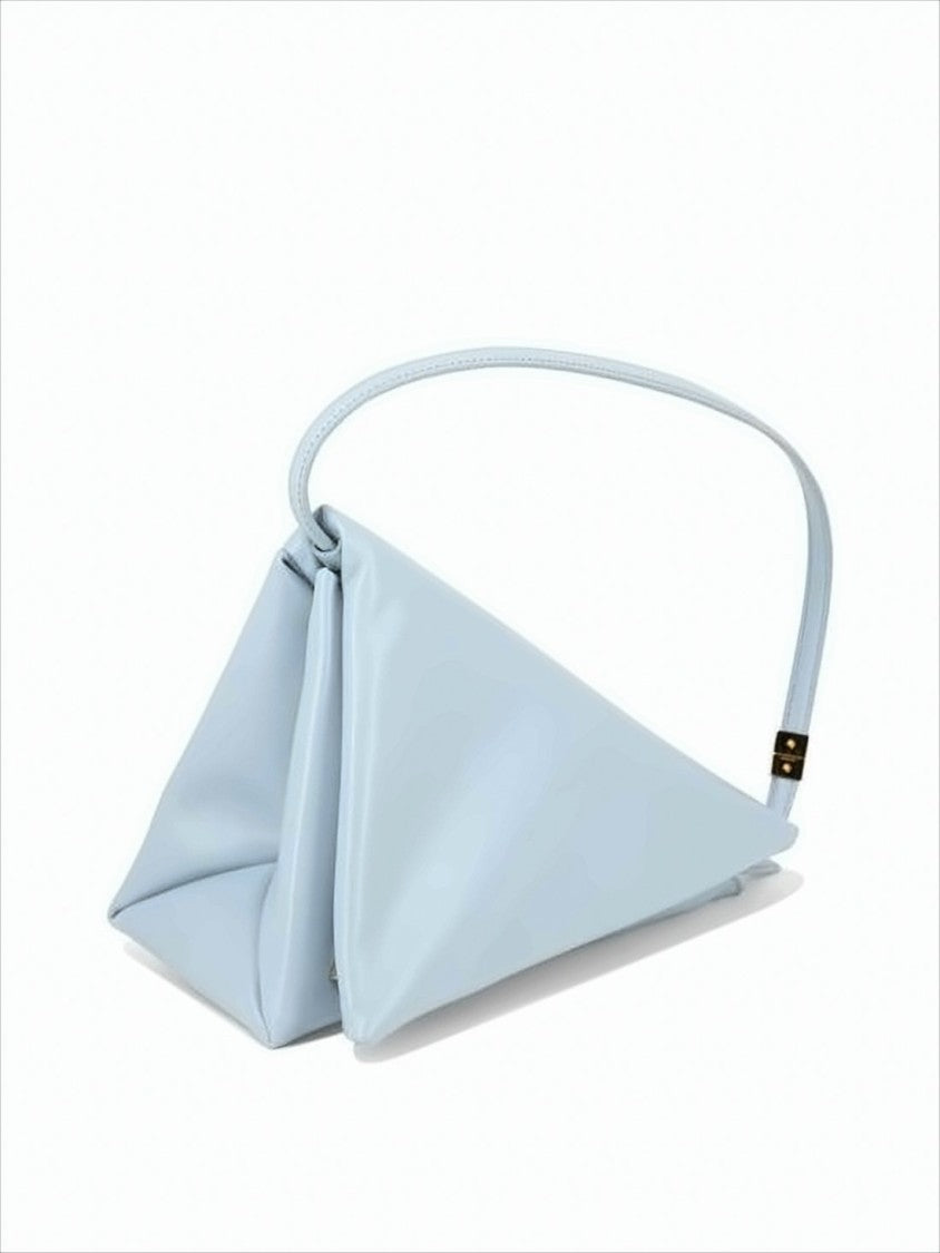Marni Triangular Silhouette Calfskin Leather Shoulder Bag
