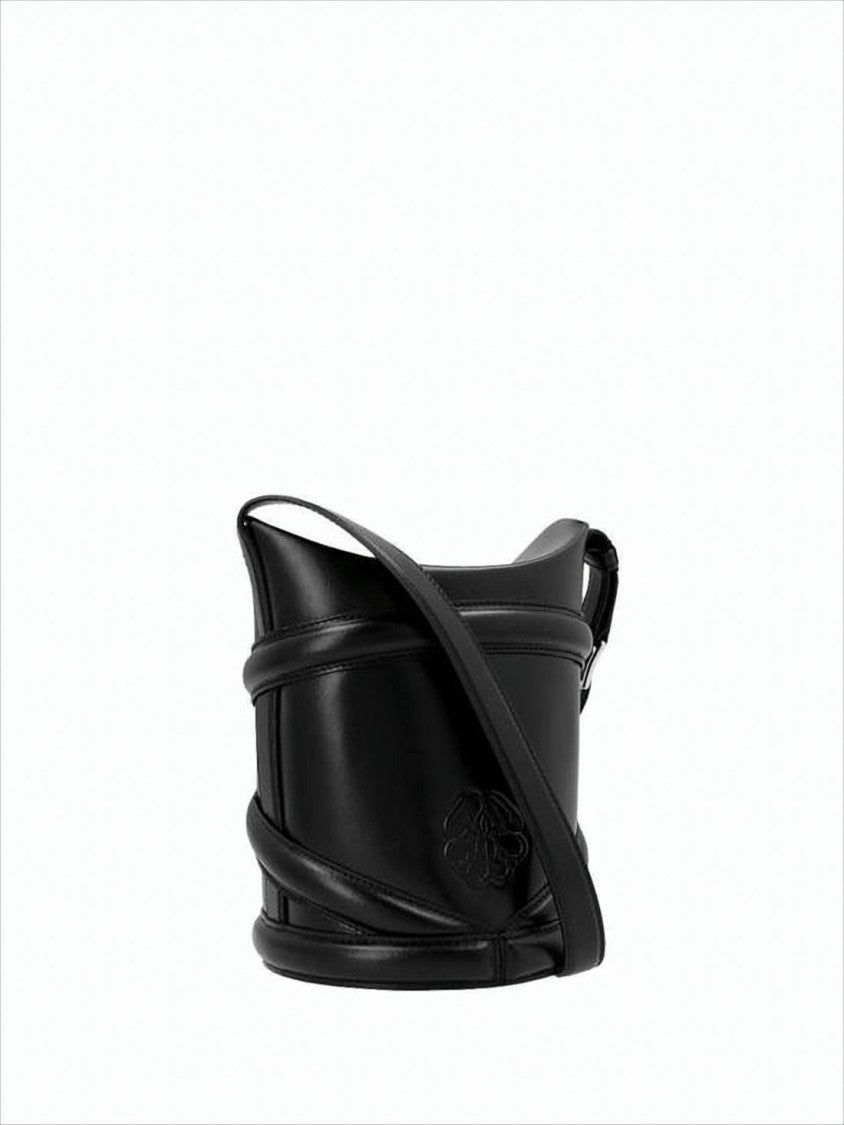 Alexander Mcqueen Structured Crossbody Bag With Unique Wrap-Around Strap Detail