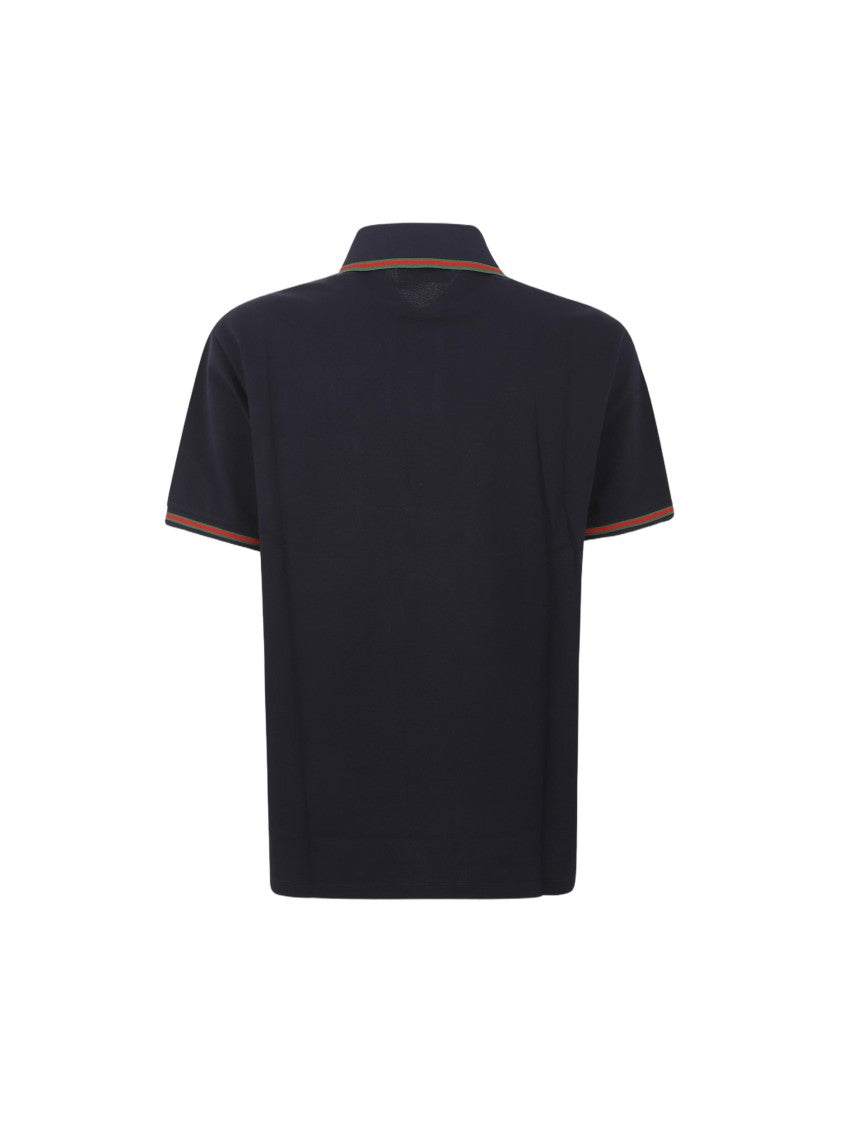 Gucci Classic Fit Short-Sleeve Polo With Striped Trim