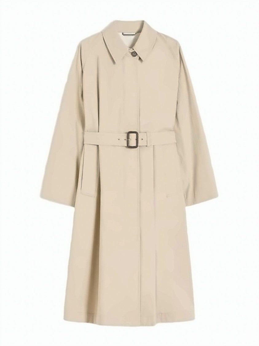 Max Mara Knee-Length Coat With Belted Waist