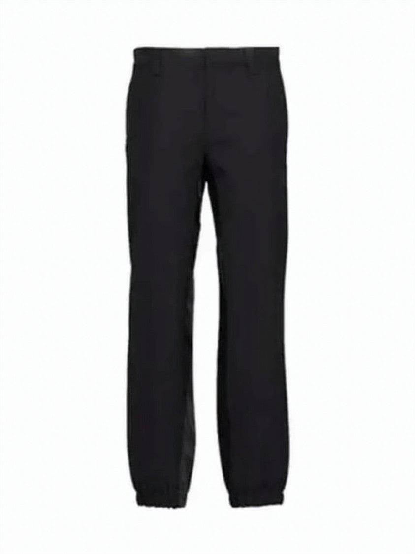 Prada Tailored Black Wool Suit Pants With Refined Finish