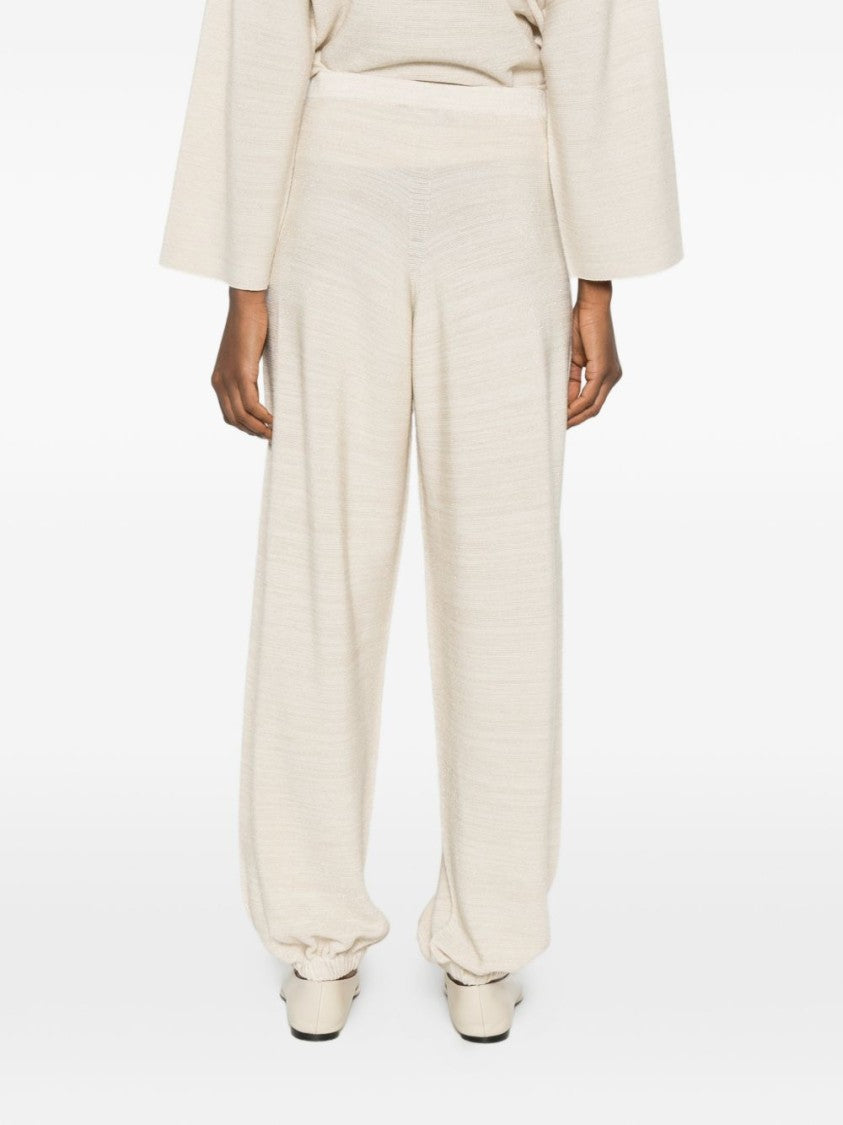 Fabiana Filippi Wide-Leg Trousers With Gathered Elastic Hem