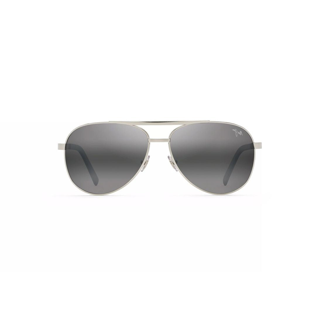 Maui Jim Seacliff Aviator-Style Metal Frame Sunglasses With Adjustable Nose Pads