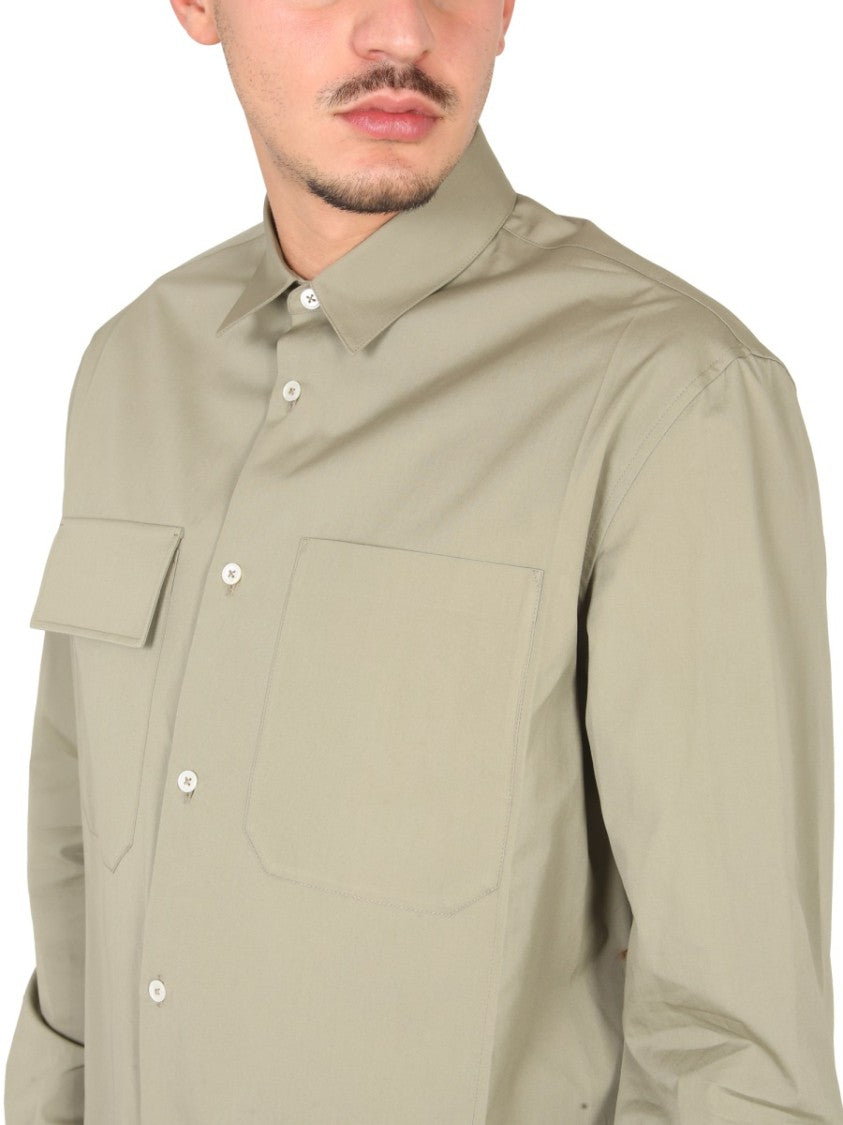 Jil Sander Relaxed Fit Button-Down Poplin Shirt