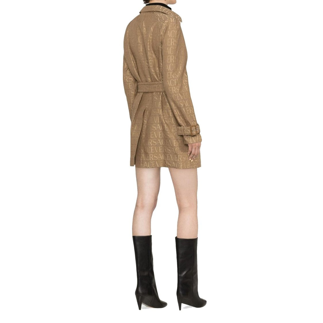 Versace Logo Trench Coat