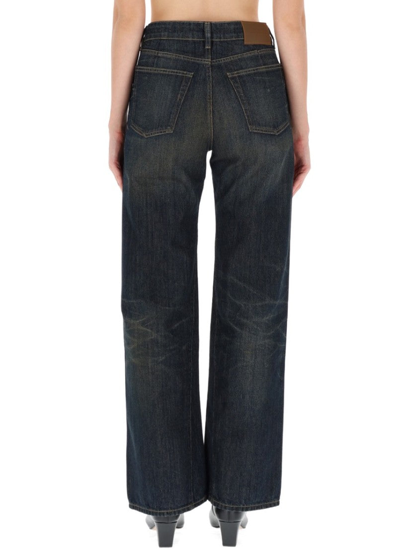 Our Legacy Wide-Leg Denim Jeans With Classic Five-Pocket Design